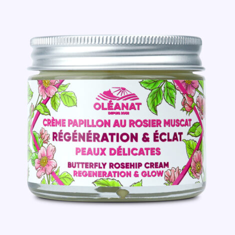 pot creme papillon rosier muscat oleanat